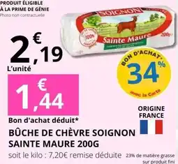E.Leclerc Büche de chèvre soignon offre