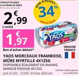 E.Leclerc Prime - yaos morceaux framboise, mure myrtille offre