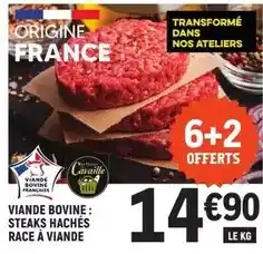 E.Leclerc Viande bovine: steaks hachés race à viande offre