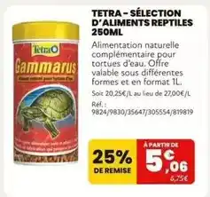 Animalis Selection d'aliments reptiles 250ml offre