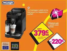 Conforama Delonghi - robot café + carafe à lait incluse offre