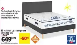 Conforama Matelas le triomphant offre