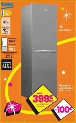 Conforama Beko - combina l.644 hb34 offre