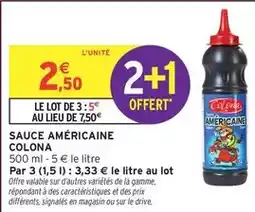 Intermarché Hyper Colona - sauce américaine offre
