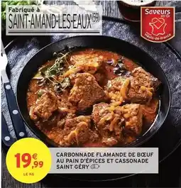 Intermarché Hyper Saveurs en or - carbonnade flamande de boeuf au pain d'épices et casssonade offre