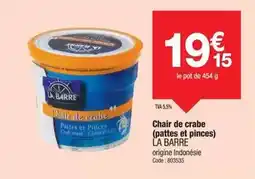 Promocash Chair de crabe (pattes et pinces) offre