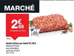 Promocash Tartare - haché pur bœuf 5% m.g offre