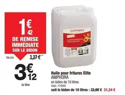 Promocash Elite - huile pour fritures offre