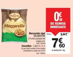 Promocash Valmartin - mozzarella râpé offre