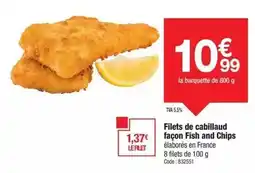 Promocash Filets de cabillaud façon fish and chips offre