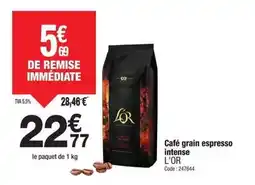 Promocash L'or - café grain espresso intense offre
