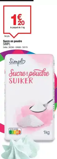 Promocash Simpl - sirops en poudre offre