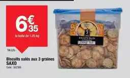 Promocash Saxo - biscuits salés aux 3 graines offre