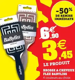 Hyper U Brosse a cheveux flex babyliss offre