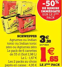 Hyper U Schweppes offre