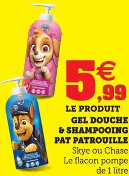 Hyper U Gel douche & shampooing pat patrouille offre