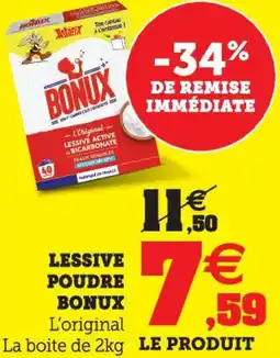 Hyper U Lessive poudre bonux offre
