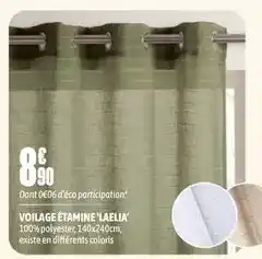 L'incroyable Voilage étamine offre