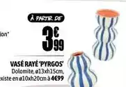L'incroyable Vase raye offre