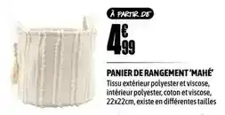 L'incroyable Panier de rangement 'mahé' offre
