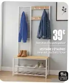 L'incroyable Vestaire 3 étagères offre