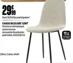 L'incroyable Chaise bicolore offre
