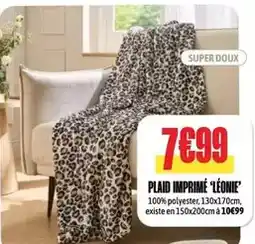 L'incroyable Plaid imprimé léonite offre