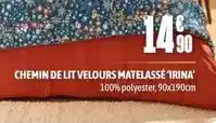 L'incroyable Chemin de lit velours matelasse offre