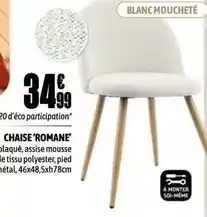 L'incroyable Chaise romane offre