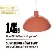 L'incroyable Suspension métal 'liam' offre