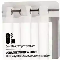 L'incroyable Voilage étamine offre