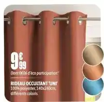 L'incroyable Rideau occultant offre