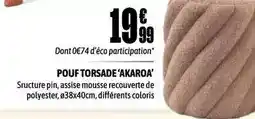 L'incroyable Pouf torsade offre