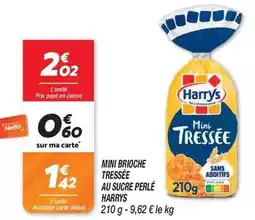 Netto Harry's - mini brioche tressée au sucre perlé offre