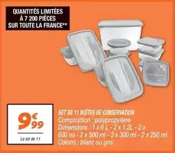Netto Set de 11 bottes de conservation offre