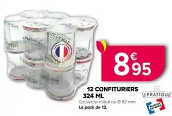 Kiriel 12 confitureurs 324 ml offre