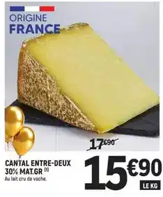 E.Leclerc Cantal entre-deux 30% mat.gr offre
