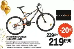 E.Leclerc Vtt - tout suspension 26 pouces mixte offre