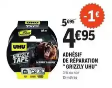 E.Leclerc Uhu - adhésif de réparation grizzly offre