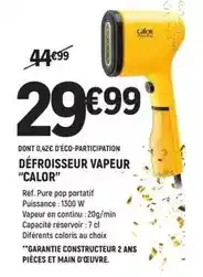 E.Leclerc Calor - défroisseur vapeur offre