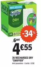 E.Leclerc Swiffer - 36 recharges dry offre
