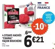 E.Leclerc Charal - 4 steaks hachés offre