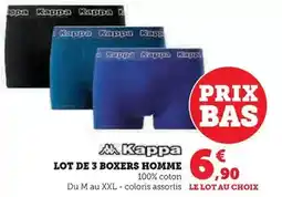 Hyper U Kappa - lot de 3 boxers homme offre