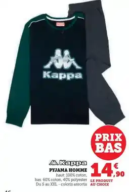 Hyper U Kappa - pyjama homme offre