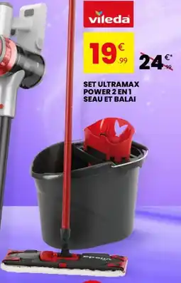 Stokomani Set ultramax power 2 en 1 seau et balai offre
