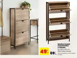 Stokomani Meuble range chaussures 3 tiroirs offre