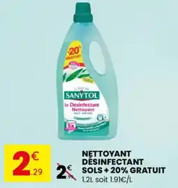 Stokomani Nettoyant désinfectant sols + 20% gratuit offre