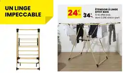Stokomani Étendoir à linge effet bois offre