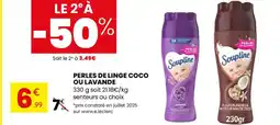 Stokomani Perles de linge coco ou lavande offre