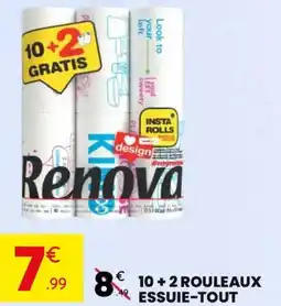 Stokomani 10+2 rouleaux essuie-tout offre